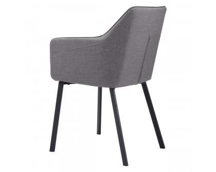 ZUO Adage Dining Chair - Gray/Matte Black