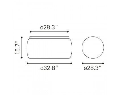 ZUO - Solo Coffee Table in Nickel