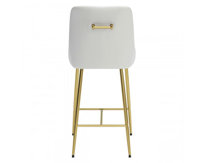 ZUO Madelaine Counter Chair - White/Gold