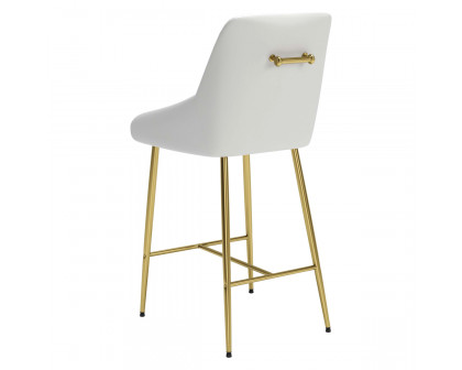 ZUO Madelaine Counter Chair - White/Gold