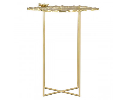 ZUO - Lotus Side Table in Gold