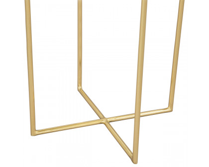 ZUO - Lotus Side Table in Gold