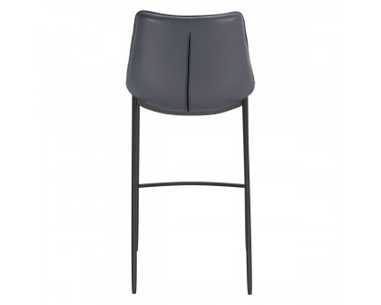 ZUO - Magnus Bar Chair in Dark Gray/Black