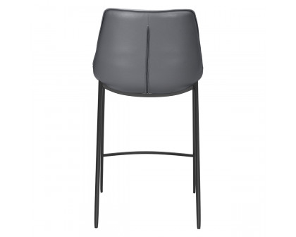 ZUO - Magnus Counter Chair in Dark Gray/Black