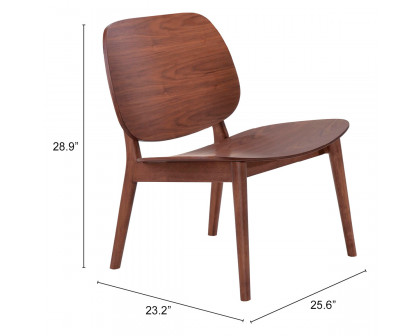 ZUO™ Priest Lounge Chair - Walnut