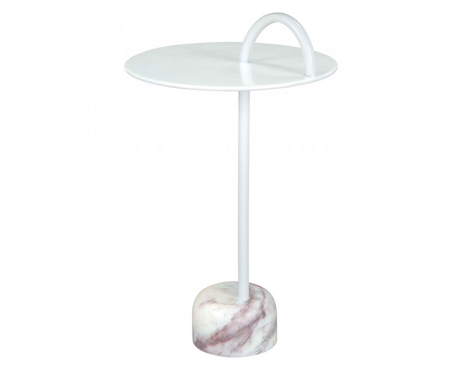 ZUO - Will Side Table in White, 25"H