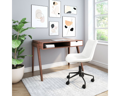 ZUO - Linea Desk in Brown/White