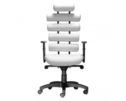 ZUO Unico Office Chair - White/Black