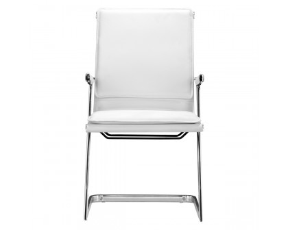 ZUO™ Lider Plus Conference Chair (Set Of 2) - White/Silver