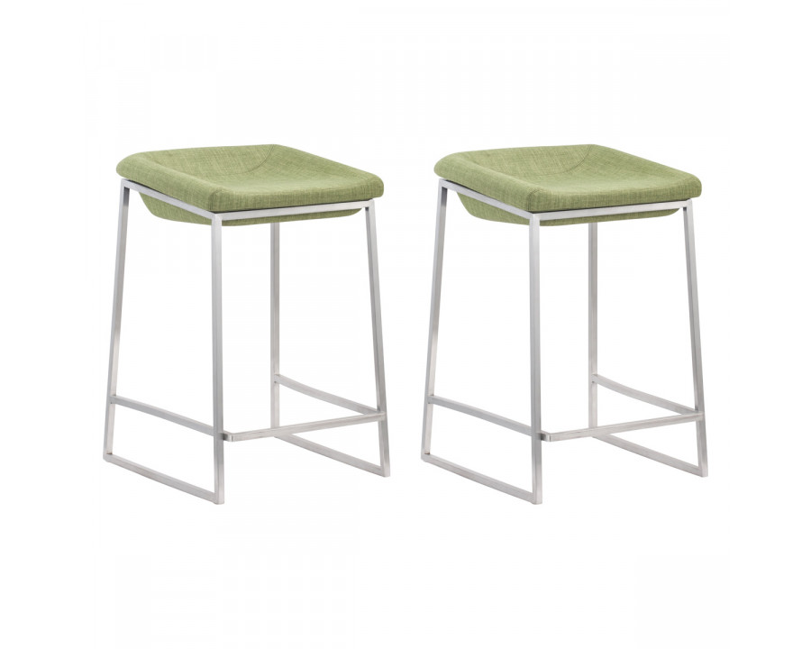 ZUO - Lids Counter Stool (Set Of 2)