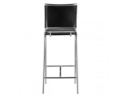 ZUO Soar Bar Chair (Set Of 2) - Black/Silver