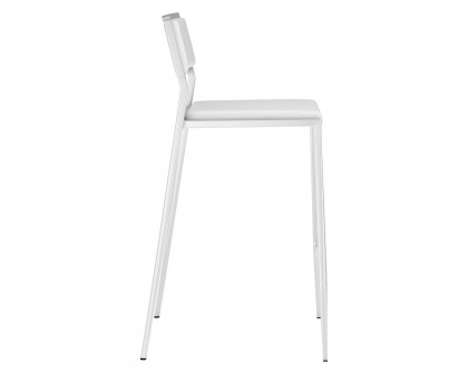 ZUO Dolemite Counter Chair (Set Of 2) - White/Silver