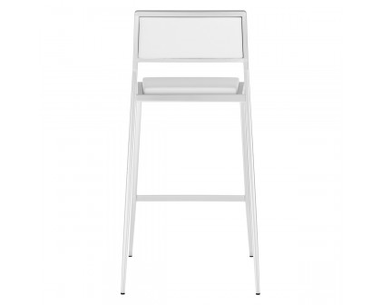 ZUO Dolemite Counter Chair (Set Of 2) - White/Silver