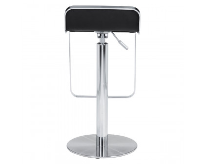 ZUO Equino Barstool - Black/Silver