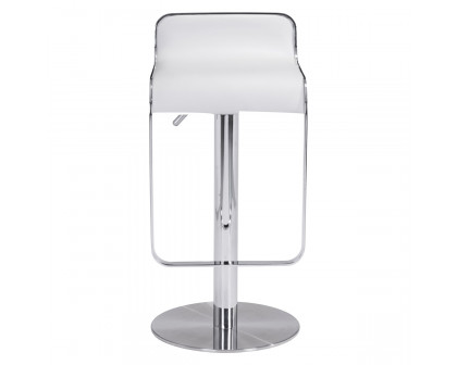 ZUO Equino Barstool - White/Silver