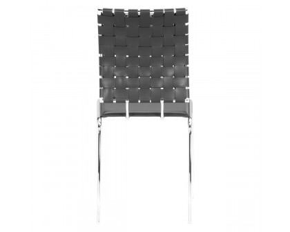 ZUO Criss Cross Dining Chair (Set Of 4) - Black/Silver