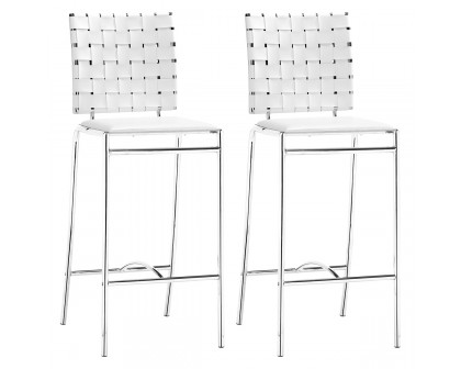 ZUO - Criss Cross Counter Chair (Set Of 2)