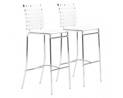 ZUO - Criss Cross Bar Chair (Set Of 2)