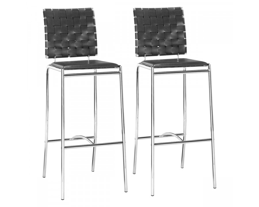 ZUO - Criss Cross Bar Chair (Set Of 2)