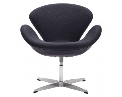 ZUO™ Pori Occasional Chair - Gray/Silver