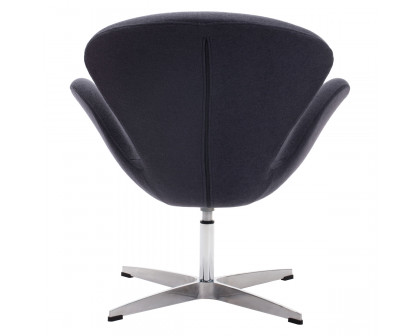 ZUO™ Pori Occasional Chair - Gray/Silver