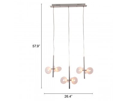 ZUO - Hale Ceiling Lamp in Clear