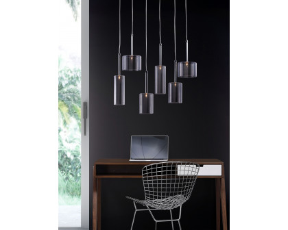 ZUO - Hale Ceiling Lamp in Clear