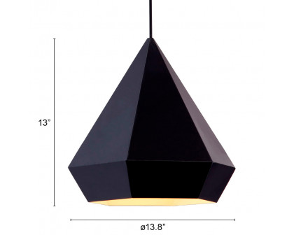 ZUO Forecast Ceiling Lamp - Black