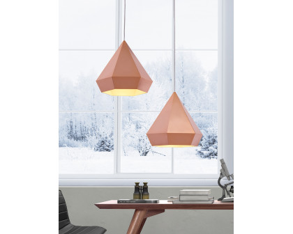 ZUO Forecast Ceiling Lamp - Rose Gold