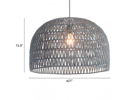 ZUO - Paradise Ceiling Lamp in Gray