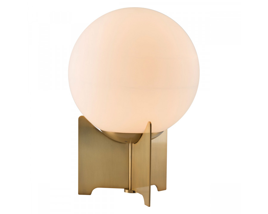 ZUO - Pearl Table Lamp in White/Brushed Brass