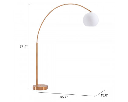 ZUO - Griffith Floor Lamp in White