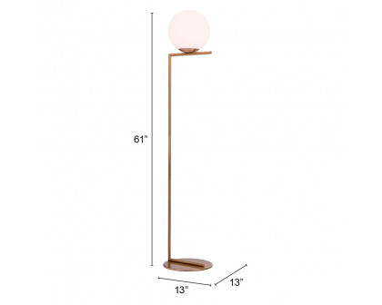 ZUO™ Belair Floor Lamp - Brass