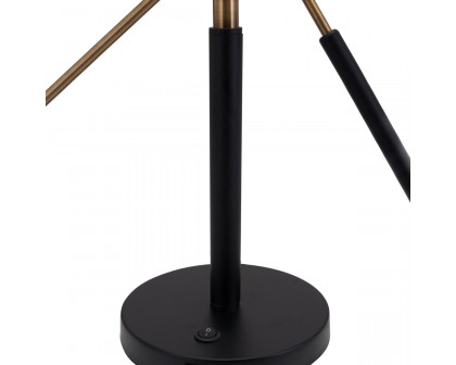 ZUO - Tanner Table Lamp in Matte Black/Brass