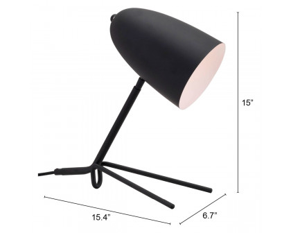 ZUO Jamison Table Lamp - Matte Black