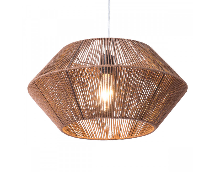 ZUO - Kendrick Ceiling Lamp in Brown