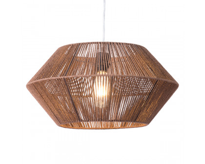 ZUO - Kendrick Ceiling Lamp in Brown