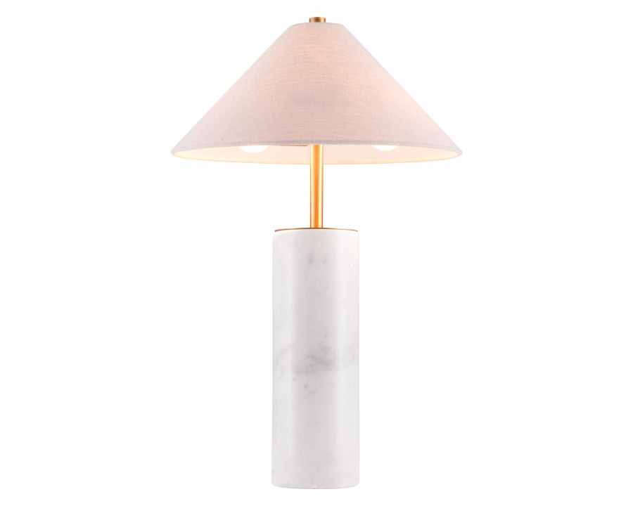 ZUO - Ciara Table Lamp in Beige/White