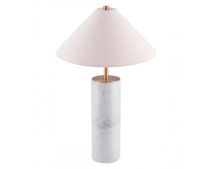 ZUO - Ciara Table Lamp in Beige/White