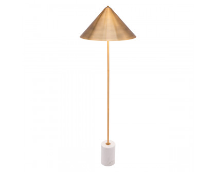 ZUO Bianca Floor Lamp - Brass/White