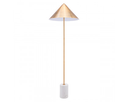 ZUO Bianca Floor Lamp - Brass/White