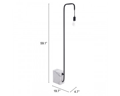 ZUO - Lancia Floor Lamp in Black