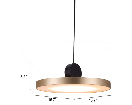 ZUO - Mozu Ceiling Lamp in Gold