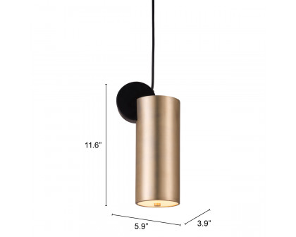 ZUO - Martiza Ceiling Lamp in Gold