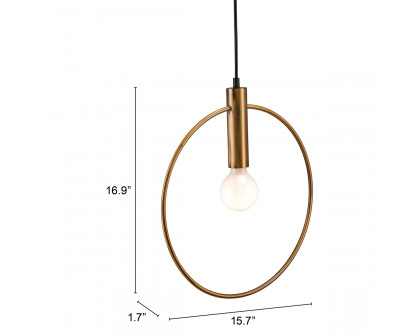 ZUO - Irenza Ceiling Lamp in Brass