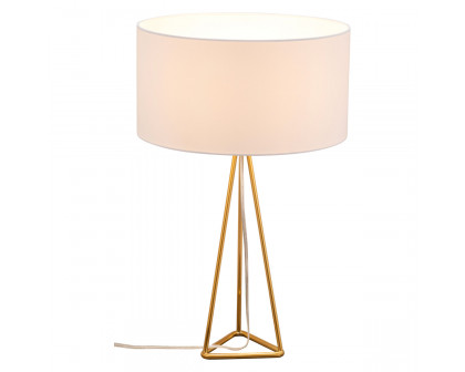 ZUO - Sascha Table Lamp in White/Brass