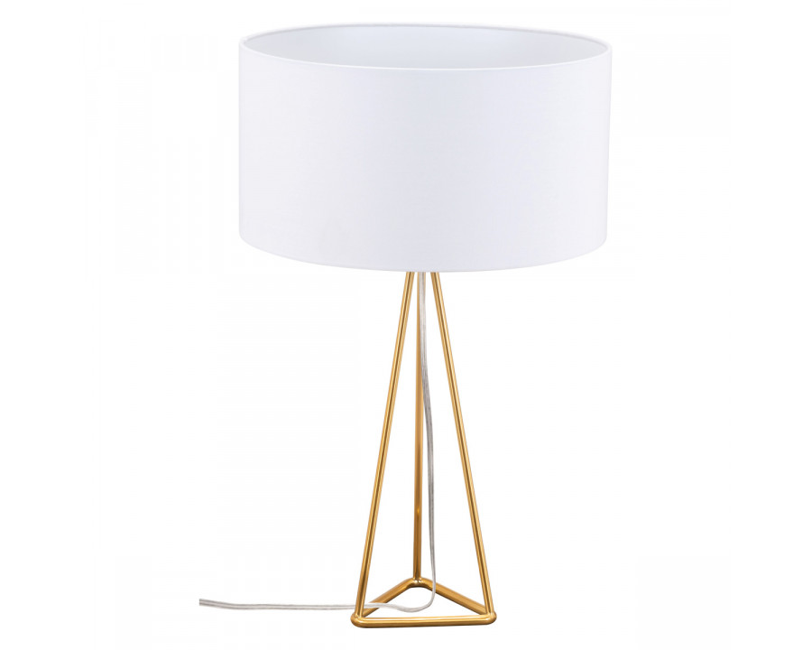 ZUO - Sascha Table Lamp in White/Brass