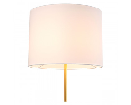 ZUO - Titan Floor Lamp in White/Brass