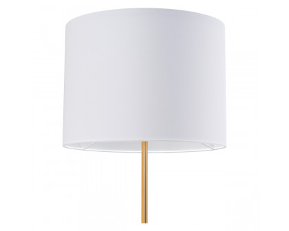 ZUO - Titan Floor Lamp in White/Brass