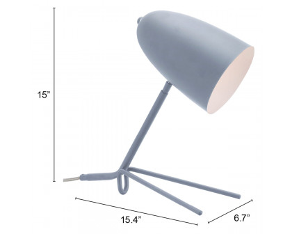 ZUO Jamison Table Lamp - Matte Gray